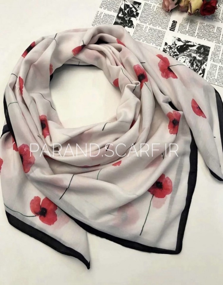 روسری نخی گل شقایق code :19