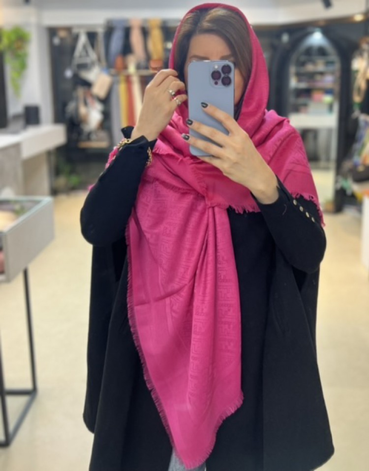 روسری ژاکارد مارک FENDI وLV لمه دار وارداتی code:190