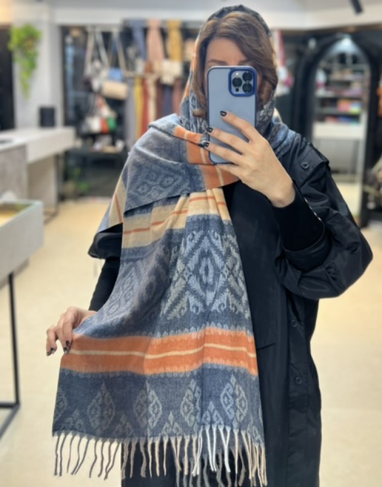 شال موهر ریشه فرانسوی وارداتی  گرم و اطیفcode:193