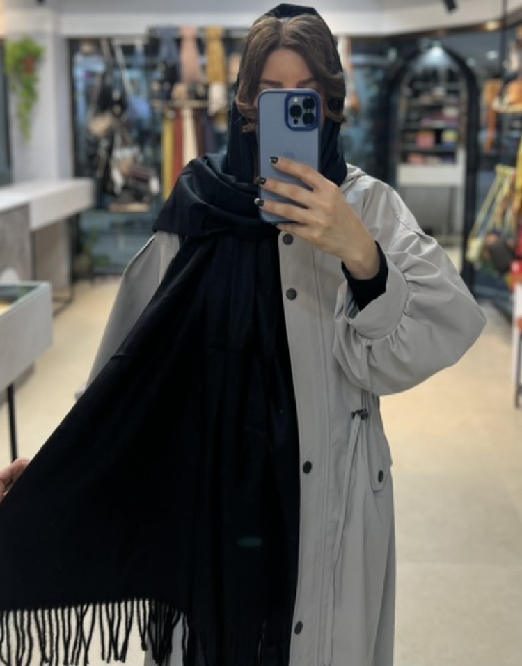 شال موهر مشکی ریشه فرانسوی وارداتی code:209