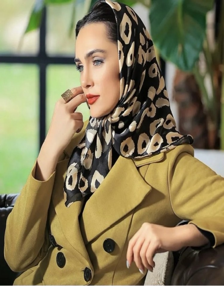 مینی اسکارف حریر نخ ژاکارد code:326
