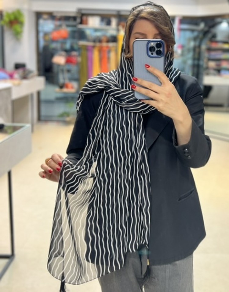 شال حریرنخ وارداتی code:384