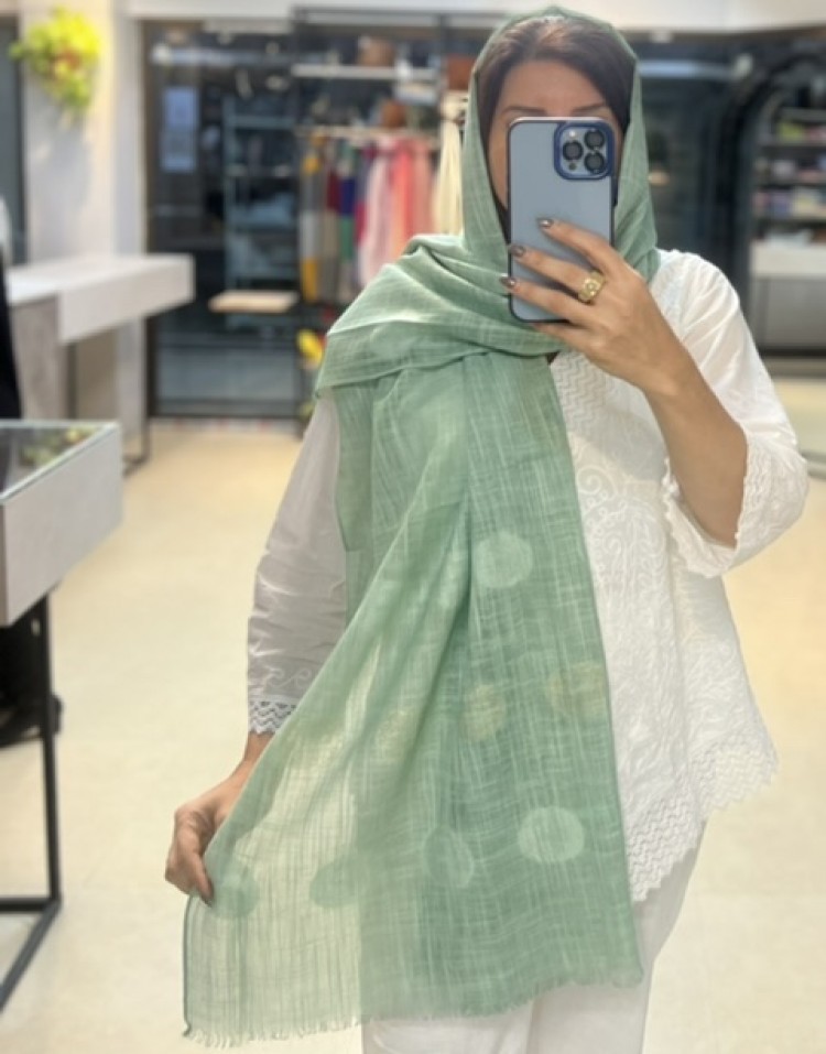 شال لینن لمه دار وارداتی code 451