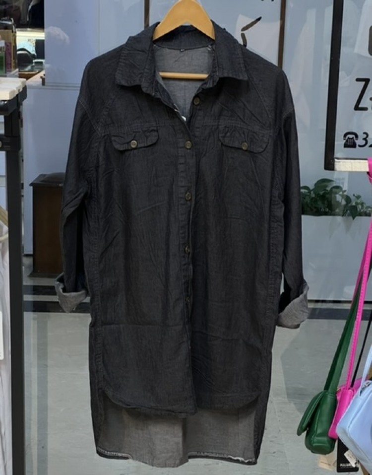 مانتو جین کاغذی وارداتی code:652
