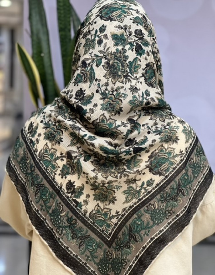 روسری نخی دوردست دوز وارداتیcode:1392