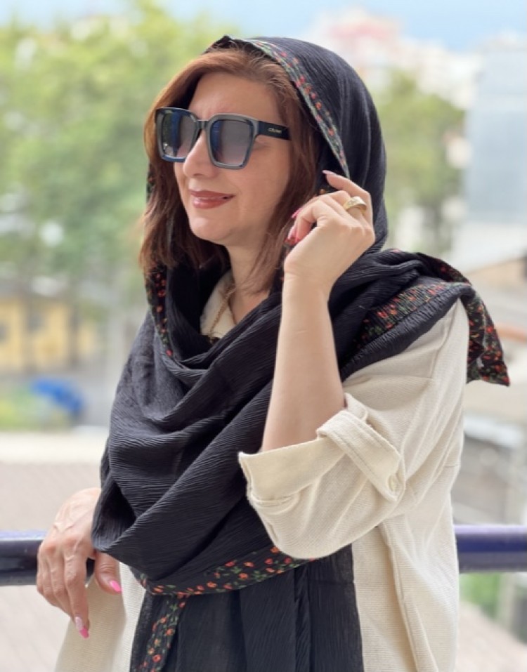 شال مشکی ترکیبی پاروت Code 1567