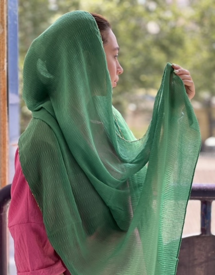 شال پلیسه حاشیه زنجیری Code 1568
