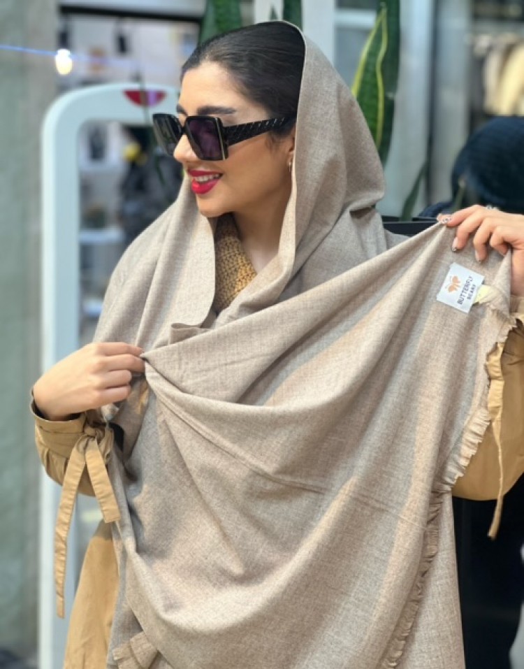 شال کشمیر ساده وارداتیcode:1764
