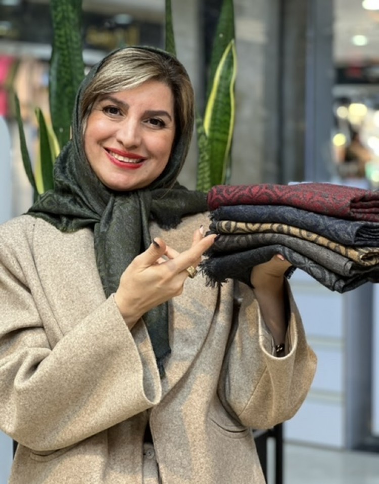 روسری کشمیر طرح ماهوتcode:1846