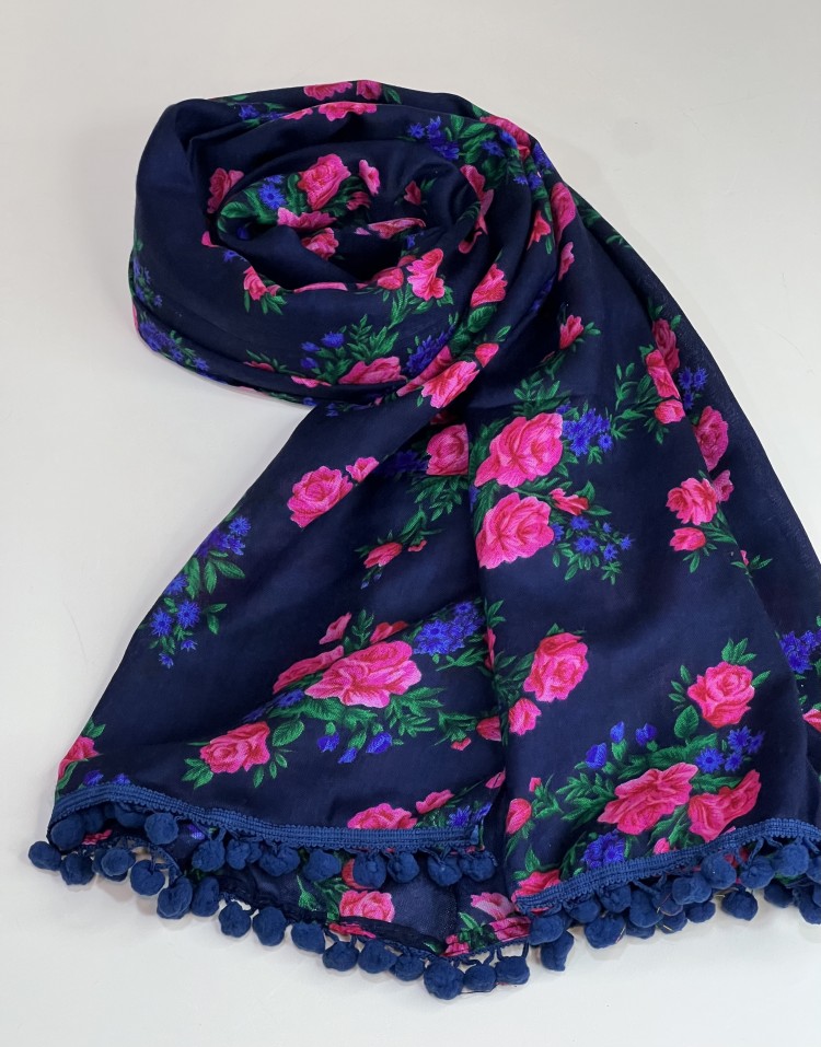 شال گل گلی مزونیcode:2356