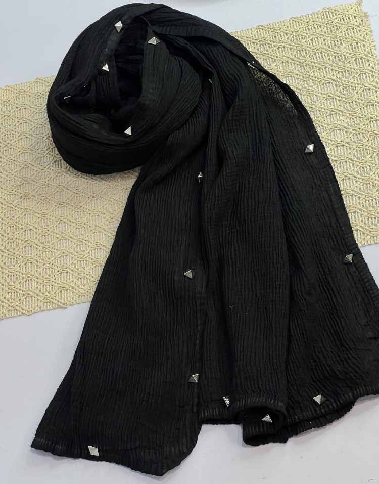 شال مشکی حاشیه پانچی وارداتی code:2527
