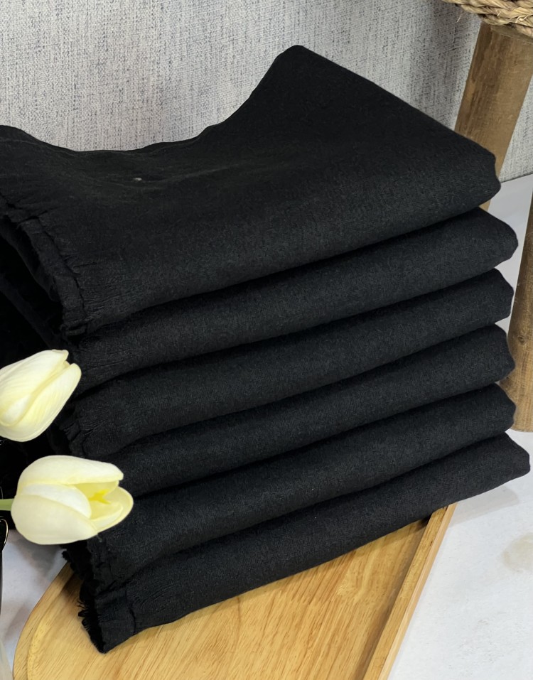 شال موهر ریشه پرزی مشکی وارداتی code:2900