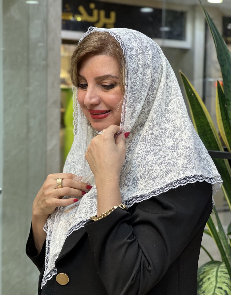 مینی اسکارف توری سه گوشcode:3032
