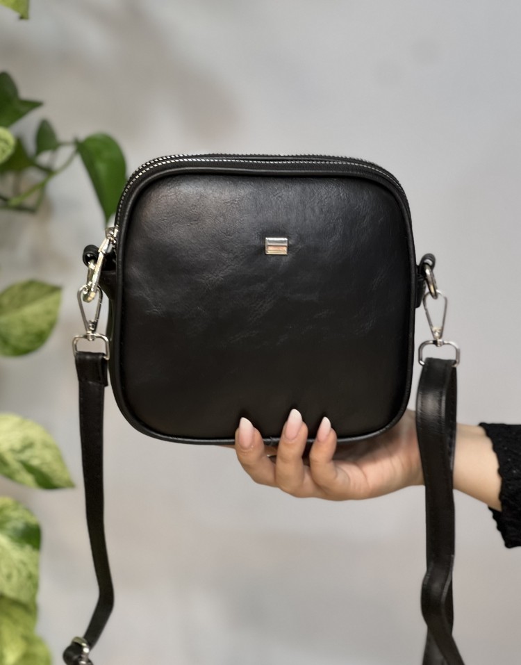 کیف چرم مشکی code:3369