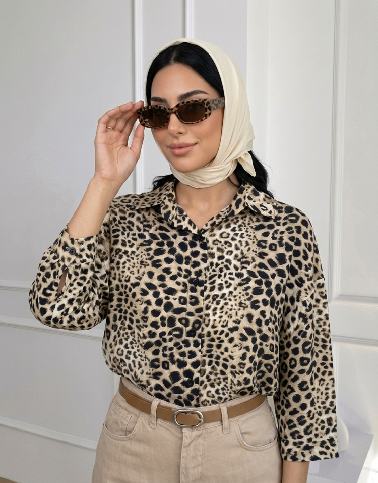 شومیز های پلنگی متنوع code:3468