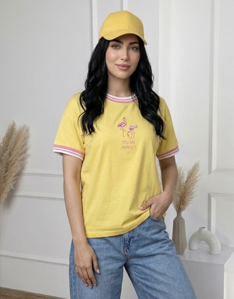 تیشرت باکسی فلامینگو code:3495