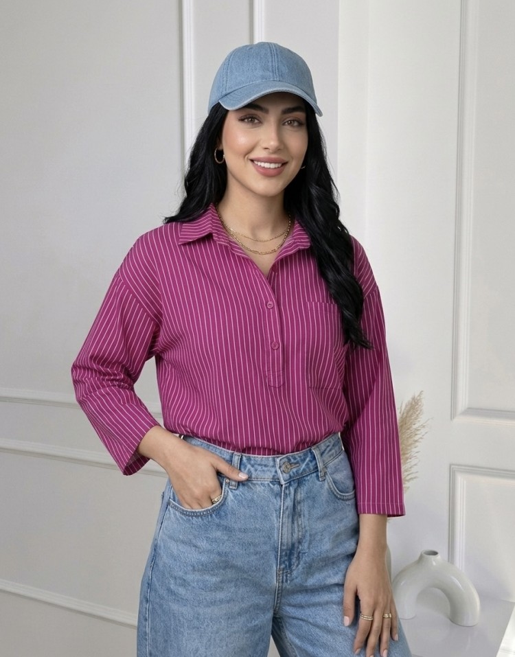 شومیز زنانه راه راه code:3546